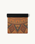 Neosava EarthGrip Aztec signature yoga mat with refined ethnic-inspired design, perfect for yoga practice, pilates, stretching, meditation, and studio workouts.