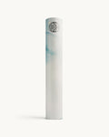 Aurora Neosava GalaGrip luxury yoga mat featuring luminous blue, ivory, and gold-toned abstract details for graceful yoga flow, pilates, and mindful movement.