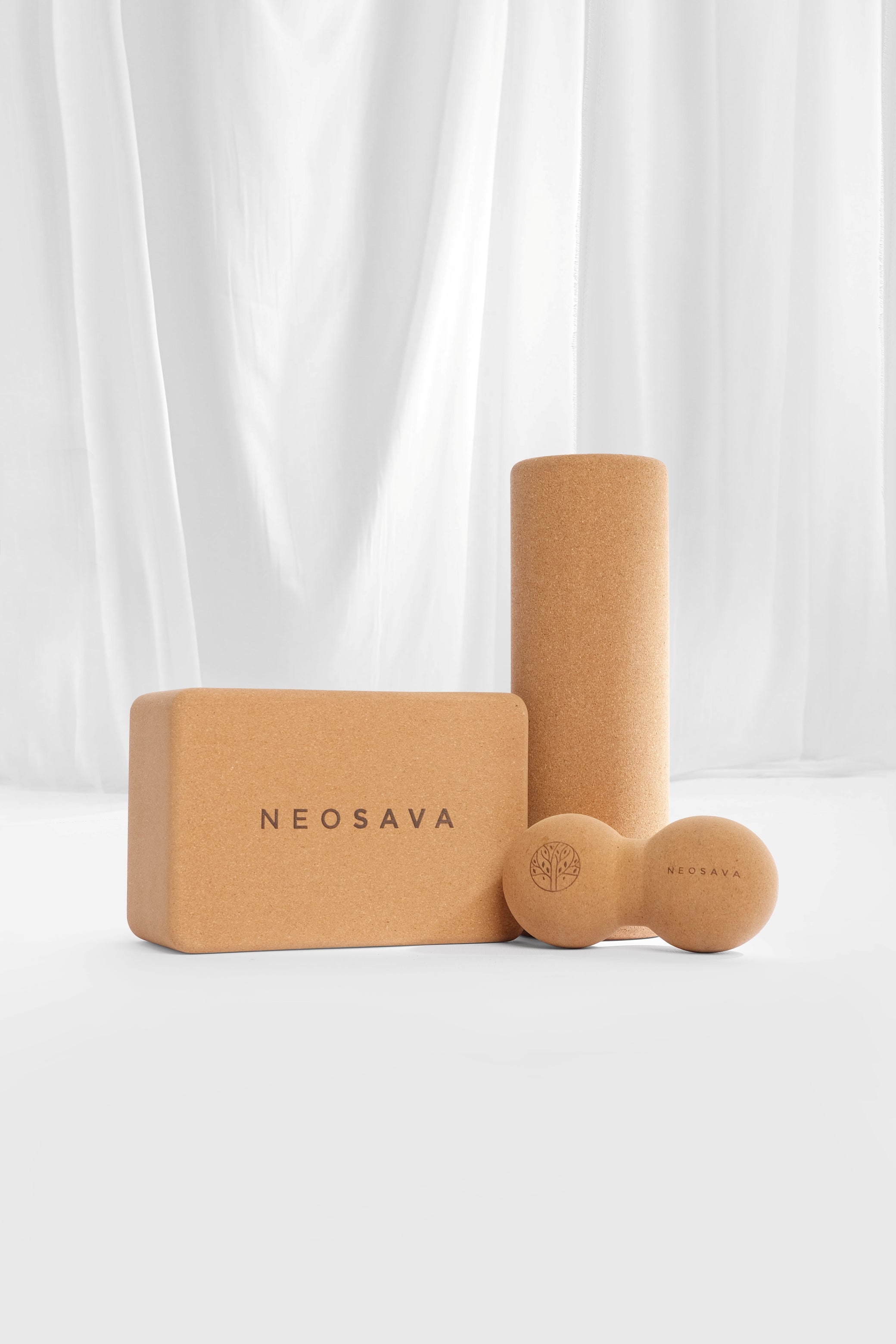 Neosava Cork Yoga Pilates Massage Roller