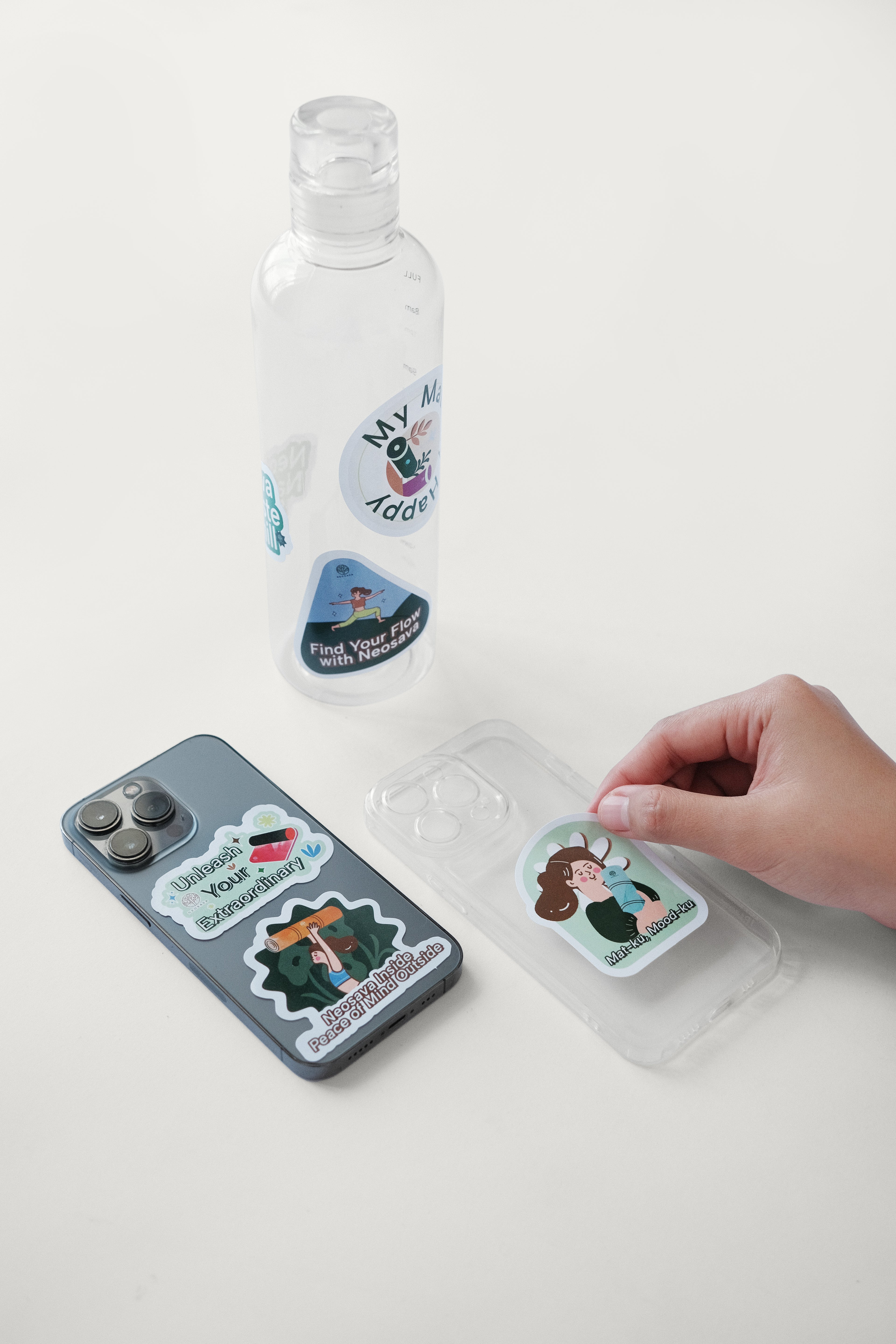 NEOSAVA Little Pieces of Anna’s Life aesthetic sticker set with 8 collectible lifestyle stickers for decorating laptops, tablets, e-readers, tumblers, journals, planners, scrapbooks, phone cases, luggage, helmets, and storage boxes.