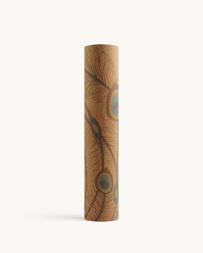 Neosava EarthGrip Papua luxury yoga mat with bold heritage-inspired pattern, designed for yoga, pilates, meditation, stretching, and elegant wellness rituals.