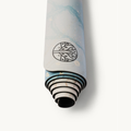 Neosava GalaGrip Aurora premium yoga mat with blue and gold celestial-inspired design, created for yoga, pilates, meditation, and elegant home workout practice.