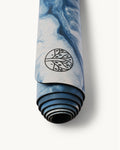 Neosava GalaGrip Pacific premium yoga mat with ocean blue marble design inspired by deep waves, created for yoga, pilates, meditation, and calm home workouts.
