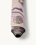 Neosava GalaGrip Rose premium yoga mat with rose pink marble design and soft artistic details, created for yoga, pilates, meditation, and elegant daily movement.