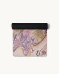 Neosava GalaGrip Rose signature yoga mat with delicate rose-inspired artwork, designed for yoga, pilates, stretching, meditation, and elevated wellness rituals.