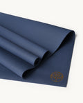Neosava Lizard Pro Ocean minimalist workout mat in dark blue, ideal for yoga practice, pilates sessions, stretching, meditation, and home fitness routines.