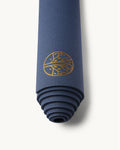 Neosava Lizard Pro Ocean signature yoga mat with elegant dark blue tone, created for yoga, pilates, stretching, meditation, and daily wellness rituals.